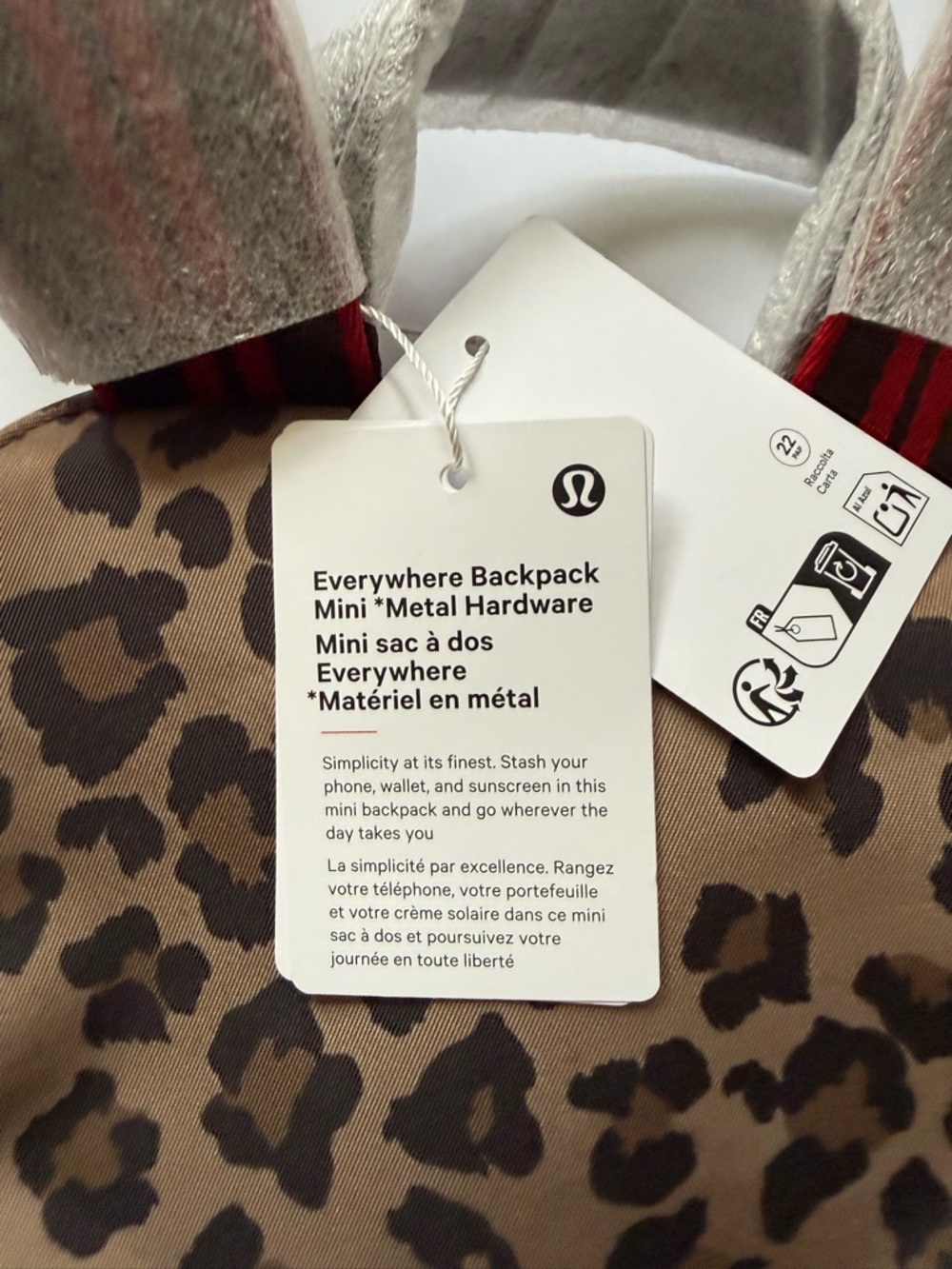 lululemon Everywhere Backpack Mini leopard-print - Picture 10 of 14